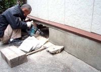 1.基礎解体 下関市　Ｎ邸（家揚げ・基礎やり直し工事）