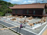 1.斜め家曳き工事（下関市　Y邸　納屋築50年）