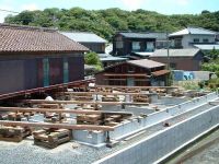 2.斜め家曳き工事（下関市　Y邸　納屋築50年）